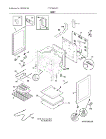 Body parts for Frigidaire Range FFEF3043LSR from AppliancePartsPros.com