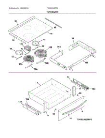 Top / Drawer parts for Frigidaire Range FGES3065PFM from AppliancePartsPros.com