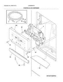 Dispenser parts for Frigidaire Refrigerator LGHB2869TF5 from AppliancePartsPros.com