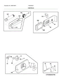 Control parts for Frigidaire Refrigerator FGSS2635TP5 from AppliancePartsPros.com