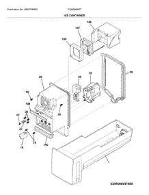 Container parts for Frigidaire Refrigerator FGHB2868TP4 from AppliancePartsPros.com