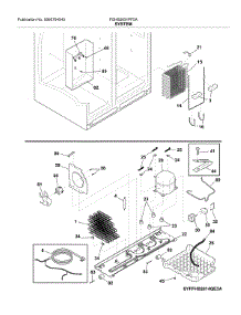 System parts for Frigidaire Refrigerator FGHS2631PF5A from AppliancePartsPros.com