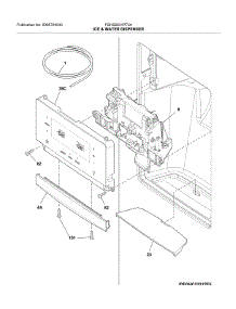 Dispenser parts for Frigidaire Refrigerator FGHS2631PF5A from AppliancePartsPros.com