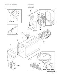 Ice Maker parts for Frigidaire Refrigerator FGHD2368TF0 from AppliancePartsPros.com