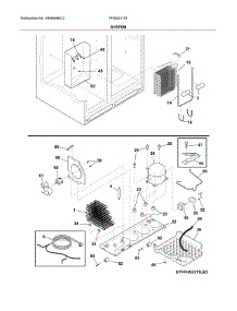 System parts for Frigidaire Refrigerator FFSS2315TS0 from AppliancePartsPros.com