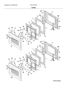 Doors parts for Frigidaire Wall Oven FFET2726TSB from AppliancePartsPros.com