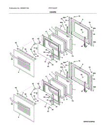 Doors parts for Frigidaire Wall Oven FFET3025PBE from AppliancePartsPros.com