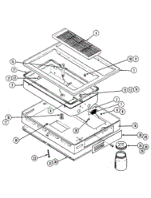 Top / Burner Box Assembly parts for Kenmore Cooktop 12301 from AppliancePartsPros.com