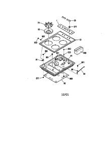 Cooktop parts for Kenmore Cooktop 911.32085890 (91132085890, 911 32085890) from AppliancePartsPros.com
