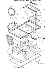 Module Counter Unit parts for Kenmore Cooktop 911.4337910 (9114337910, 911 4337910) from AppliancePartsPros.com