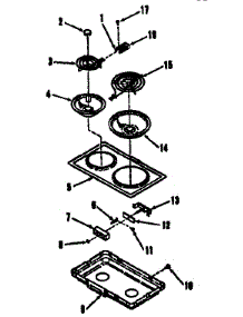 Optional Electric Coil Module Kit 4998520 parts for Kenmore Cooktop 911.4398510 (9114398510, 911 4398510) from AppliancePartsPros.com
