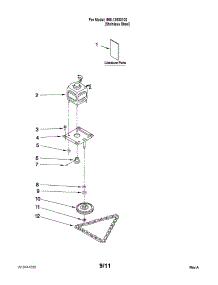 Motor And Drive Parts parts for Kenmore Trash Compactor 665.13633102 (66513633102, 665 13633102) from AppliancePartsPros.com