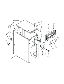 Cabinet And Control Parts parts for Kenmore Trash Compactor 665.14722113 (66514722113, 665 14722113) from AppliancePartsPros.com