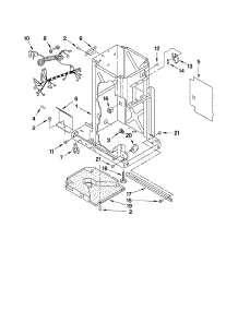 Frame Parts parts for Kenmore Trash Compactor 665.14722111 (66514722111, 665 14722111) from AppliancePartsPros.com