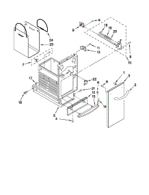 Container Parts parts for Kenmore Trash Compactor 665.14739111 (66514739111, 665 14739111) from AppliancePartsPros.com