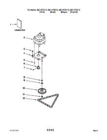 Motor And Drive Parts parts for Kenmore Trash Compactor 665.14723110 (66514723110, 665 14723110) from AppliancePartsPros.com