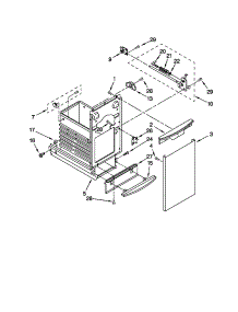 Container Parts parts for Kenmore Trash Compactor 665.14729110 (66514729110, 665 14729110) from AppliancePartsPros.com