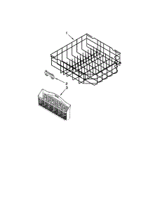 Lower Rack Parts parts for Kenmore Dishwasher 665.13269K111 (66513269K111, 665 13269K111) from AppliancePartsPros.com