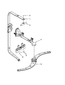 Upper Wash And Rinse Parts parts for Kenmore Dishwasher 665.13263K111 (66513263K111, 665 13263K111) from AppliancePartsPros.com