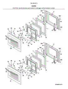 Doors parts for Kenmore Wall Oven 790.49523315 (79049523315, 790 49523315) from AppliancePartsPros.com