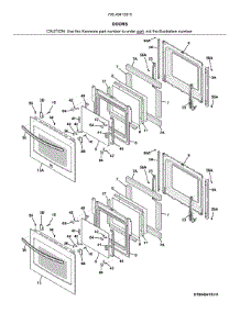 Doors parts for Kenmore Wall Oven 790.49413315 (79049413315, 790 49413315) from AppliancePartsPros.com