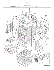 Lower Oven parts for Kenmore Wall Oven 790.49522316 (79049522316, 790 49522316) from AppliancePartsPros.com