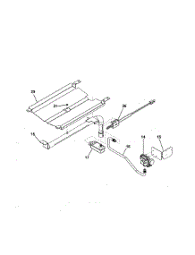 Burner parts for Kenmore Wall Oven 790.40342810 (79040342810, 790 40342810) from AppliancePartsPros.com