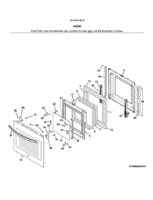 Door parts for Kenmore Wall Oven 790.40543810 (79040543810, 790 40543810) from AppliancePartsPros.com