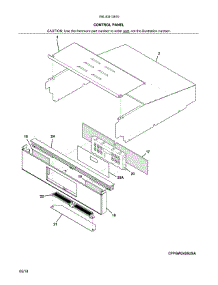 Control Panel parts for Kenmore Wall Oven 790.40413810 (79040413810, 790 40413810) from AppliancePartsPros.com