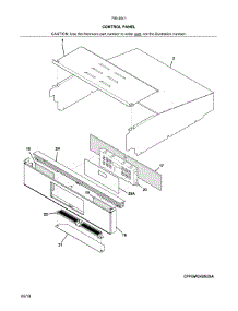 Control Panel parts for Kenmore Wall Oven 790.40412810 (79040412810, 790 40412810) from AppliancePartsPros.com