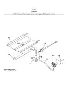 Burner parts for Kenmore Wall Oven 790.40412810 (79040412810, 790 40412810) from AppliancePartsPros.com