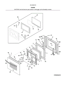 Doors parts for Kenmore Wall Oven 790.49609318 (79049609318, 790 49609318) from AppliancePartsPros.com