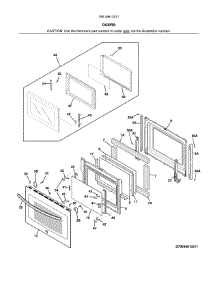 Doors parts for Kenmore Wall Oven 790.49613317 (79049613317, 790 49613317) from AppliancePartsPros.com
