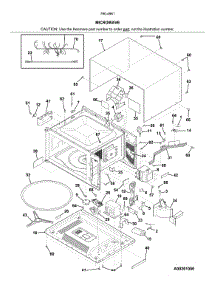 Microwave parts for Kenmore Wall Oven 790.49619316 (79049619316, 790 49619316) from AppliancePartsPros.com