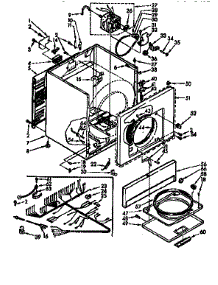 Cabinet Asm parts for Kenmore Dryer 110.77420100 (11077420100, 110 77420100) from AppliancePartsPros.com