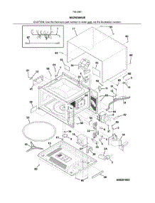 Microwave parts for Kenmore Wall Oven 790.49619315 (79049619315, 790 49619315) from AppliancePartsPros.com