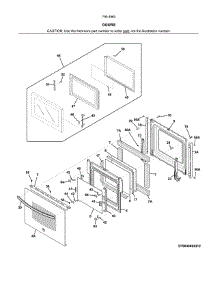 Doors parts for Kenmore Wall Oven 790.49602316 (79049602316, 790 49602316) from AppliancePartsPros.com