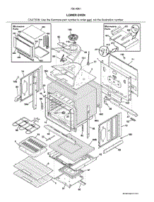 Lower Oven parts for Kenmore Wall Oven 790.49612316 (79049612316, 790 49612316) from AppliancePartsPros.com