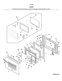 Doors parts for Kenmore Wall Oven 790.49612316 (79049612316, 790 49612316) from AppliancePartsPros.com