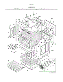 Lower Oven parts for Kenmore Wall Oven 790.49539316 (79049539316, 790 49539316) from AppliancePartsPros.com