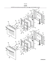 Doors parts for Kenmore Wall Oven 790.40252412 (79040252412, 790 40252412) from AppliancePartsPros.com