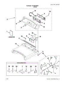 Top And Console Parts parts for Kenmore Dryer 110.C67042801 (110C67042801, 110 C67042801) from AppliancePartsPros.com