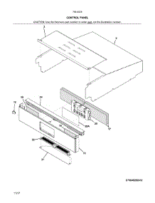 Control Panel parts for Kenmore Wall Oven 790.40299412 (79040299412, 790 40299412) from AppliancePartsPros.com