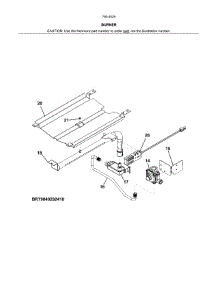 Burner parts for Kenmore Wall Oven 790.40292412 (79040292412, 790 40292412) from AppliancePartsPros.com