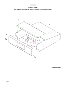 Control Panel parts for Kenmore Wall Oven 790.40283412 (79040283412, 790 40283412) from AppliancePartsPros.com