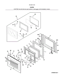 Doors parts for Kenmore Wall Oven 790.49613316 (79049613316, 790 49613316) from AppliancePartsPros.com