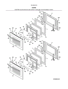 Doors parts for Kenmore Wall Oven 790.49533315 (79049533315, 790 49533315) from AppliancePartsPros.com