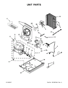 Unit Parts parts for Kenmore Freestanding Ice Maker 106.89553102 (10689553102, 106 89553102) from AppliancePartsPros.com