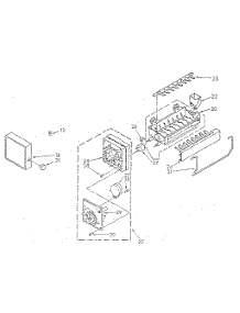 Icemaker parts for Kenmore Freestanding Ice Maker 612.8894050 (6128894050, 612 8894050) from AppliancePartsPros.com