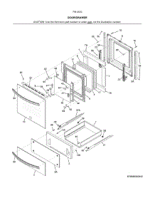 Door / Drawer parts for Kenmore Wall Oven 790.40302410 (79040302410, 790 40302410) from AppliancePartsPros.com